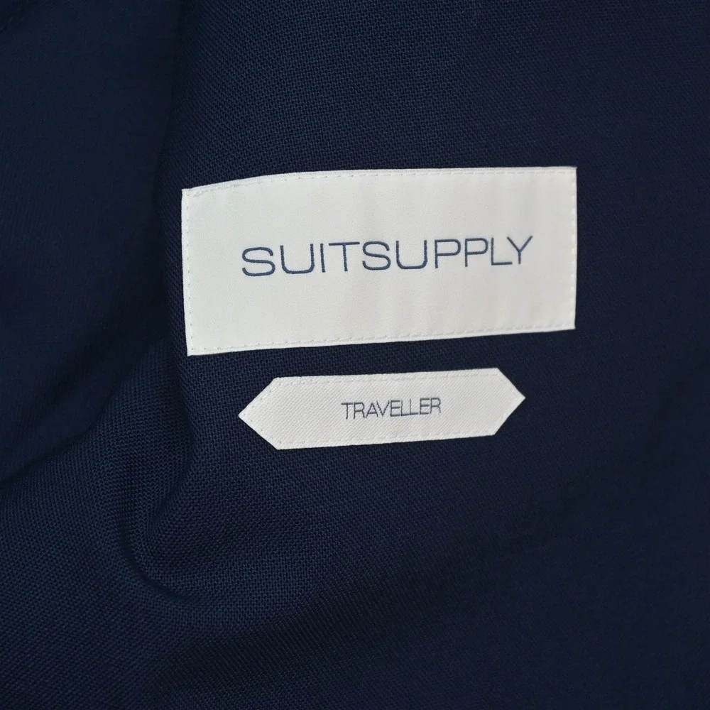 Suitsupply 40R 30x30 Navy Cerruti iTravel Havana Unstructured Summerweight Suit